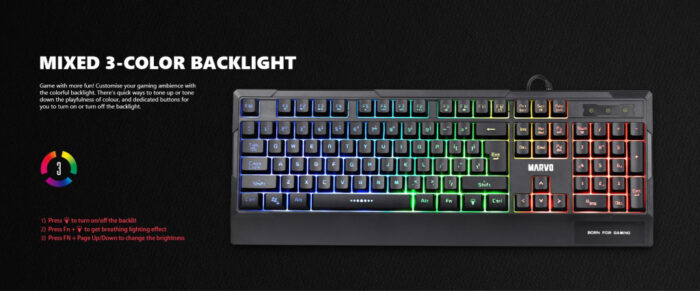 MARVO K606 RGB TIPKOVNICA - Image 6