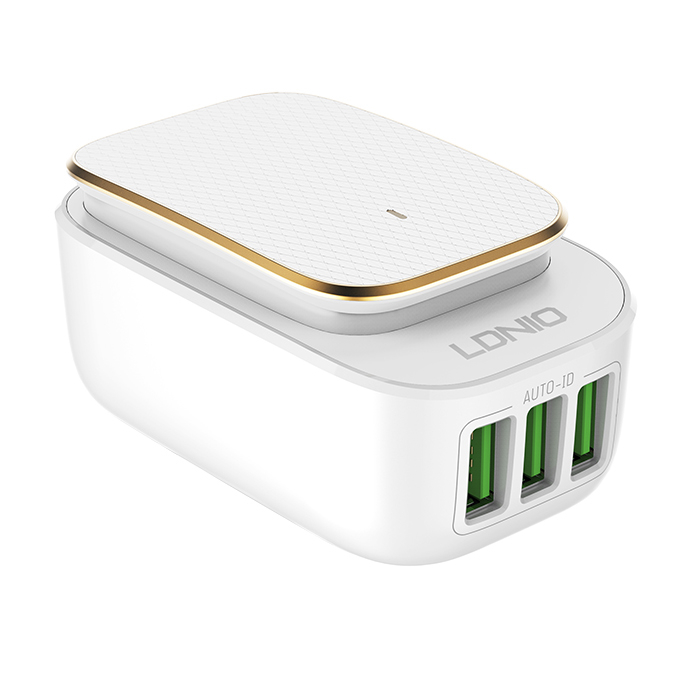 POLNILEC USB LDNIO A3305 220V 3X USB 3,4A + MICRO USB kabel + LED lučka - Image 3