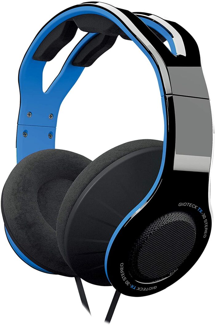 GIOTECK TX30 MEGAPACK žične stereo slušalke za PS4/PS5/XBOX - modro/črne