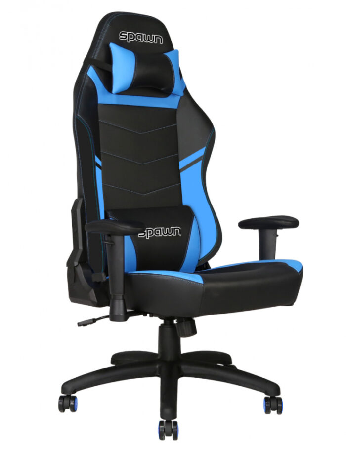 GAMING STOL SPAWN GAMING CHAIR KNIGHT SERIES - črno modre barve - Image 3