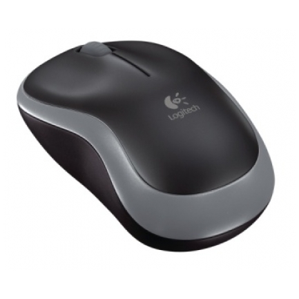 Logitech M185 Wireless mini miška, črna črna-siva