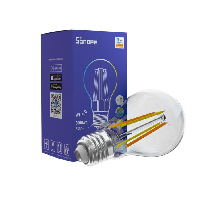 SONOFF Wi-Fi/Bluetooth pametna LED sijalka E27 9W, filament - Image 6