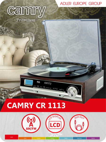 Vintage gramofon AUX/FM - Image 3