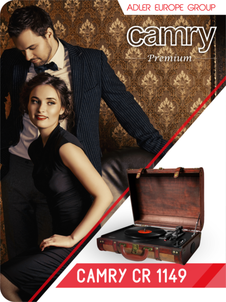 Camry vintage prenosni gramofon v kovčku - Image 6