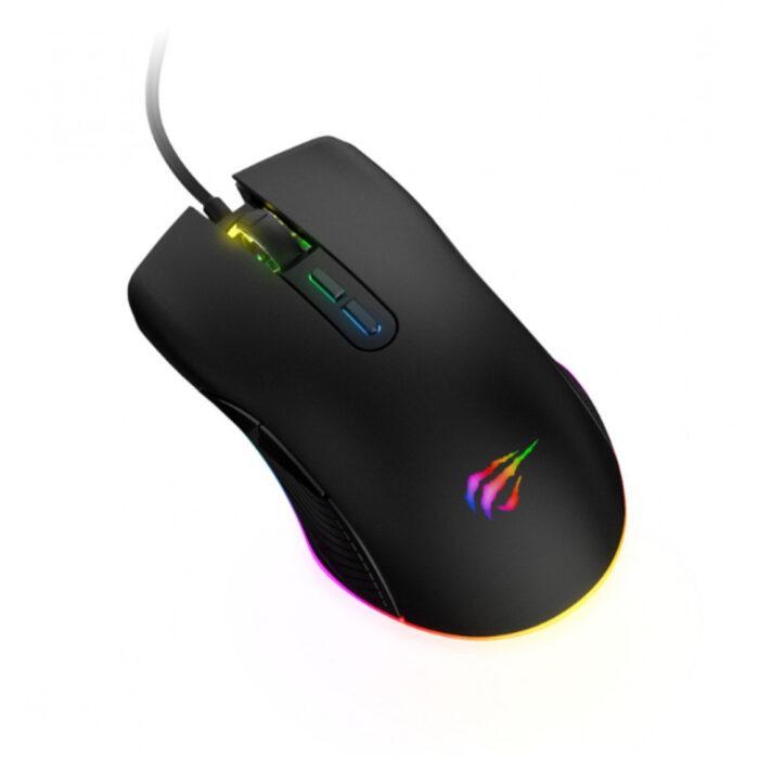 Miš USB HAVIT Gamenote MS877 optična gamin RGB 2400DPI – črna
