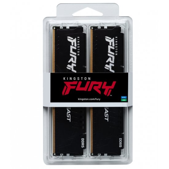 Kingston Fury Beast 32GB Kit (2x16GB) DDR5-5600 DIMM PC5-44800 CL40, 1.25V - Image 4