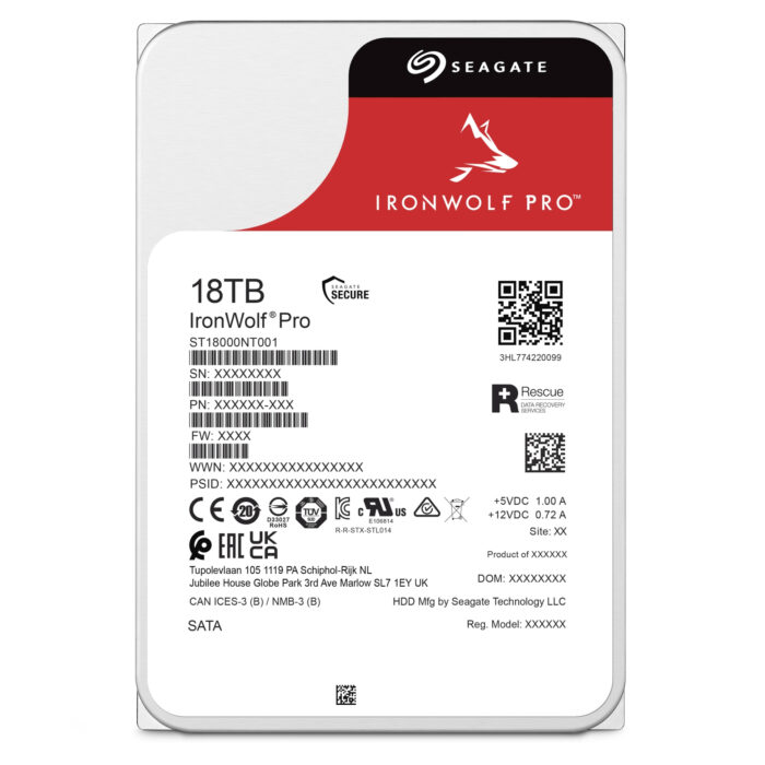 Seagate NAS trdi disk 18TB 7200 256MB SATA3 IronWolf PRO - Image 3