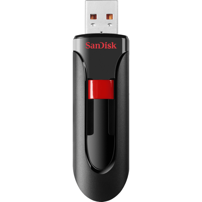 Sandisk Cruzer Glide 128GB USB 2.0 črno-rdeč spominski ključek - Image 3