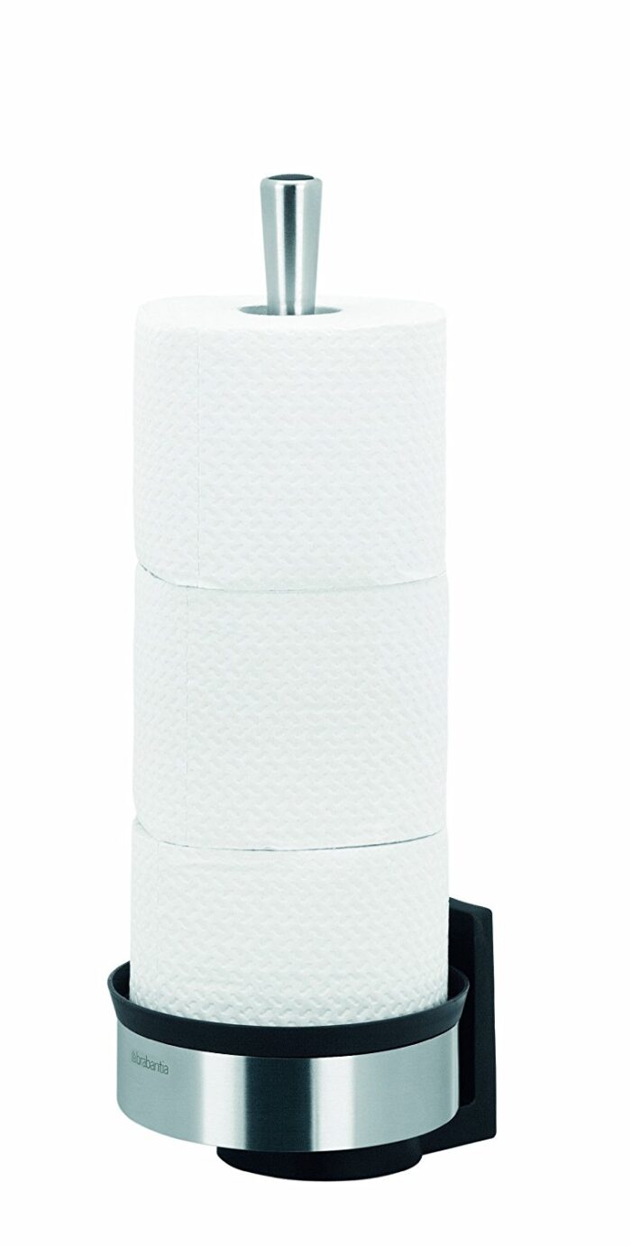 Brabantia stojalo za WC papir kovinski črno - Image 4