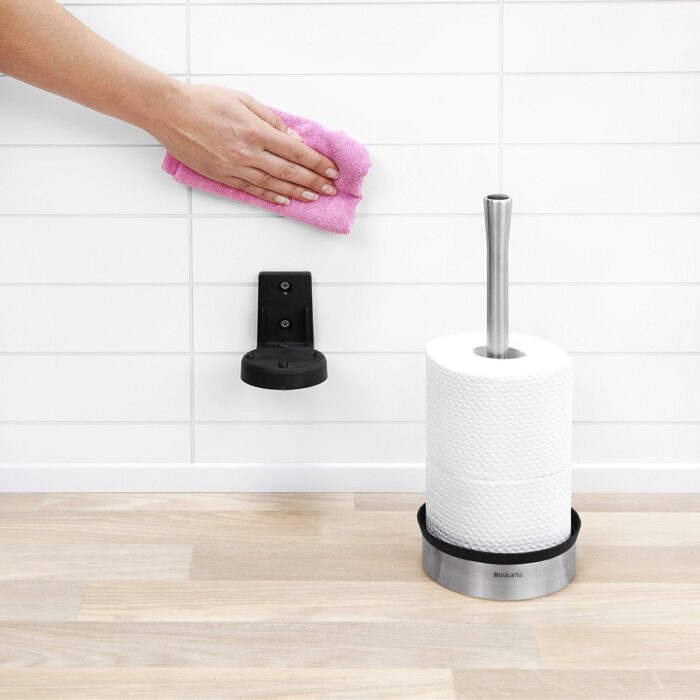 Brabantia stojalo za WC papir kovinski črno - Image 5