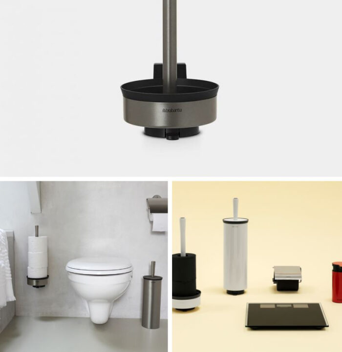 Brabantia stojalo za WC papir kovinski platina - Image 3