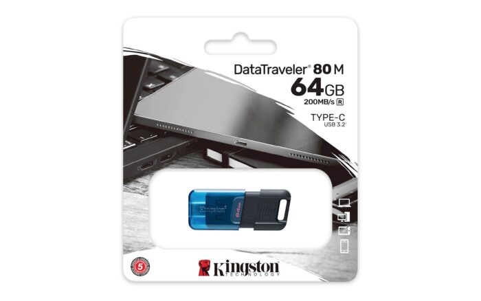 USB C DISK Kingston 64GB DT80M, 3.2 Gen1, 200MB/s, drsni priključek - Image 4