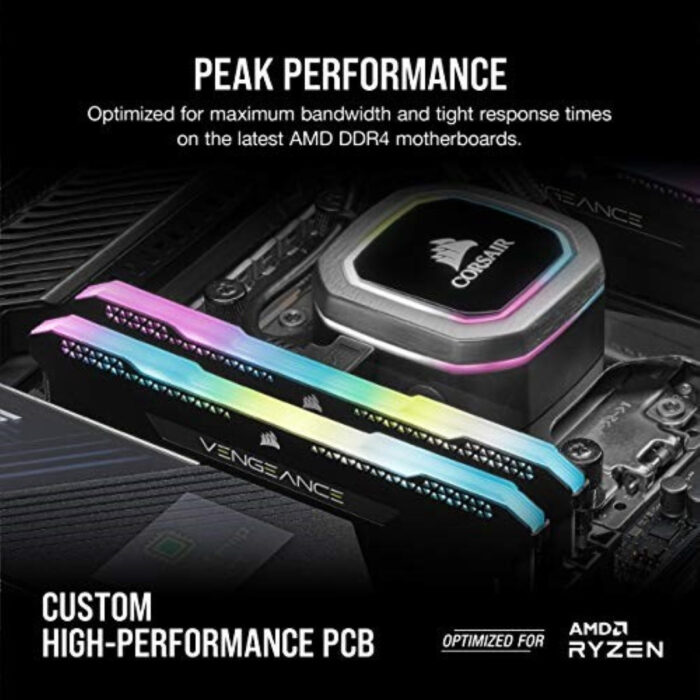 Corsair VENGEANCE RGB PRO SL 16GB (2 x 16GB) DDR4 DRAM 3200MHz PC4-25600 CL16, - Image 4