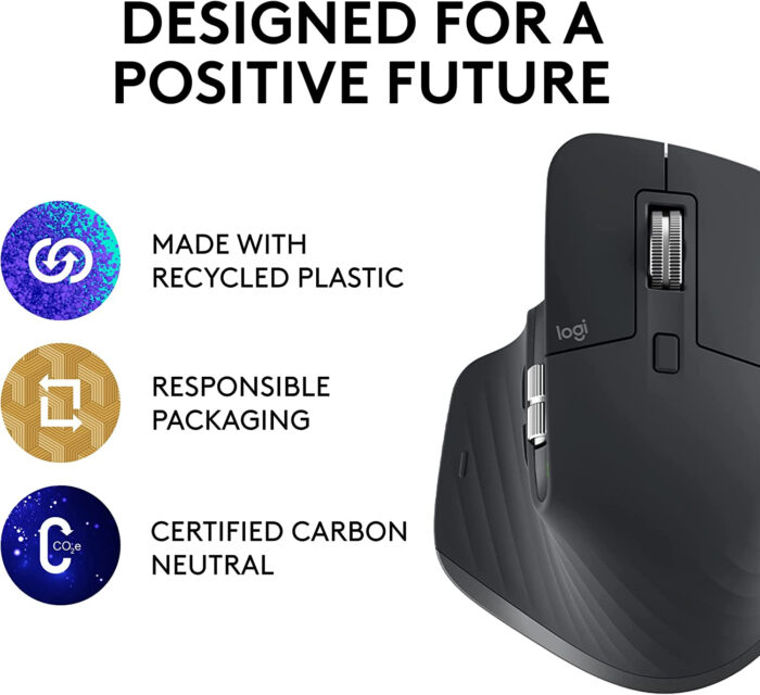 Logitech miška MX Master 3s Performance Wireless, grafitna - Image 4