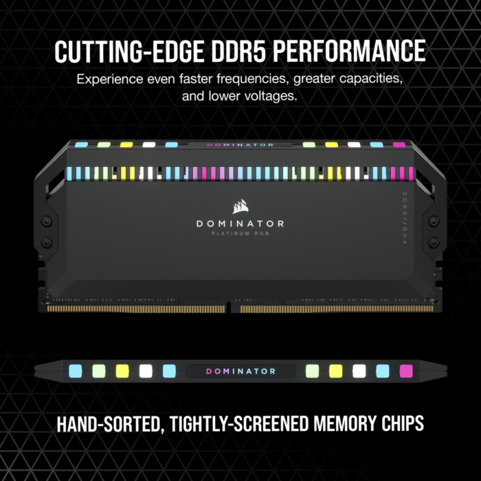 Corsair DOMINATOR PLATINUM RGB 32GB (2x16GB) DDR5 6200MHz PC5-49600 CL36, - Image 6