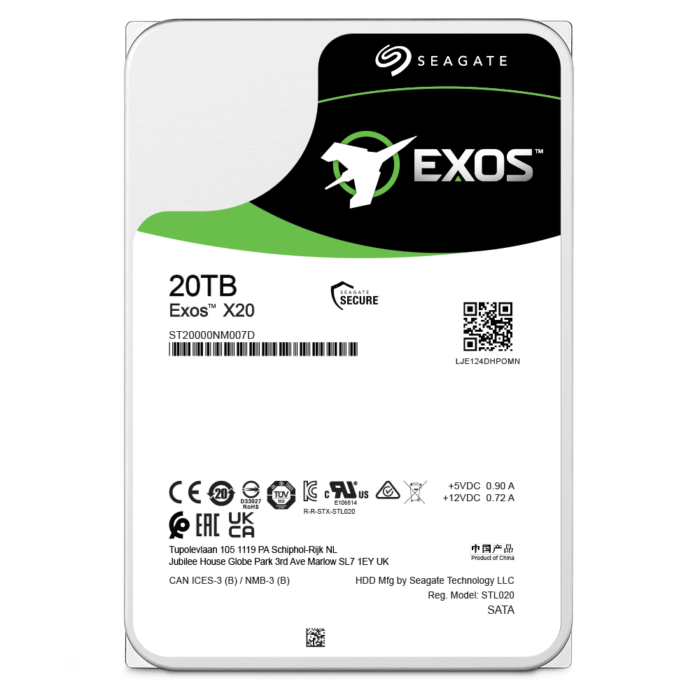 SEAGATE 20TB Exos X20 256MB cache, 7200 obratov - Image 5