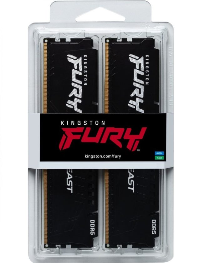 Kingston Fury Beast 64GB Kit (2x32GB) DDR5-5600 DIMM CL40, 1.25V - Image 4
