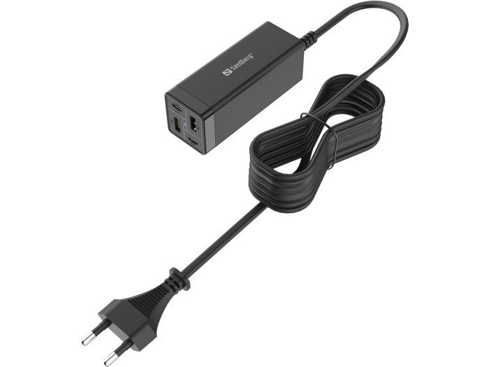 Sandberg 4in1 polnilnik 2x USB-C in 2x USB 65W