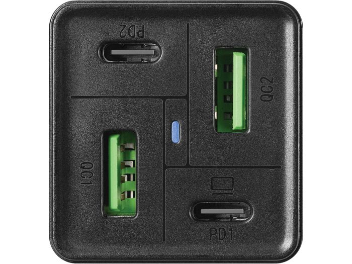 Sandberg 4in1 polnilnik 2x USB-C in 2x USB 65W - Image 6