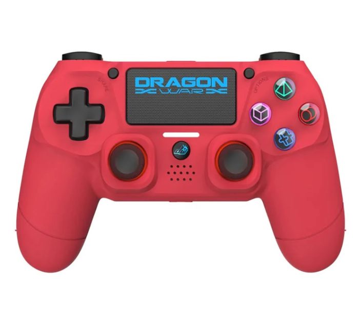 DRAGONWAR DRAGON SHOCK 4 BREZŽIČNI KONTROLER ZA PS4, PC, MOBILE - RDEČE