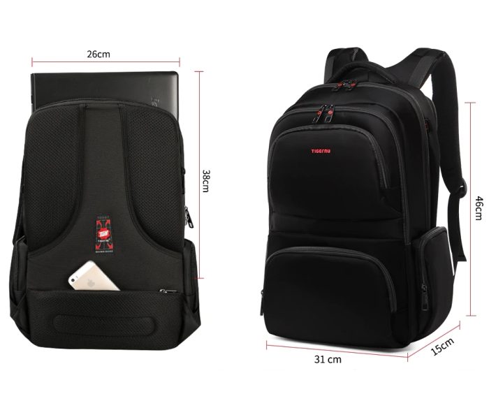 TIGERNU TITAN NAHRBTNIK ZA PRENOSNI RAČUNALNIK 15.6" ČRN - Image 3