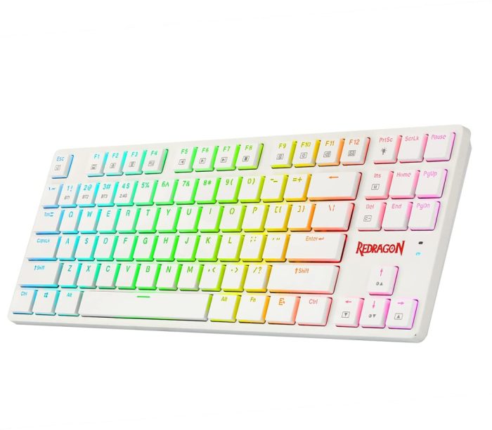 REDRAGON ANUBIS K539 RGB brezžična mehanska tipkovnica bele barve - Image 3