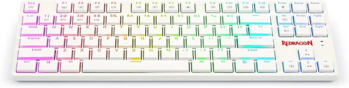 REDRAGON ANUBIS K539 RGB brezžična mehanska tipkovnica bele barve - Image 4