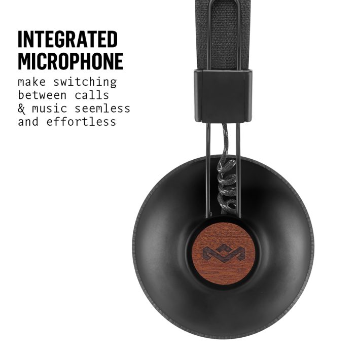 House of Marley Positive Vibration Bluetooth naglavne slušalke - black - Image 5