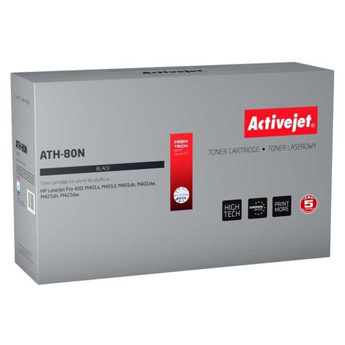 ActiveJet črn toner CF280A 80A 3500 strani - Image 3