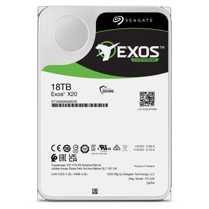 SEAGATE 18TB Exos X20 256MB cache, 7200 obratov He - Image 6