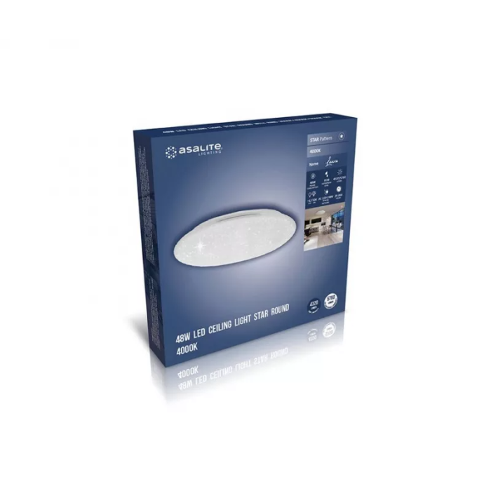 Asalite LED stropna svetilka EMILY 36W 4000K (3240 lumnov) okrogla/učinek - Image 6
