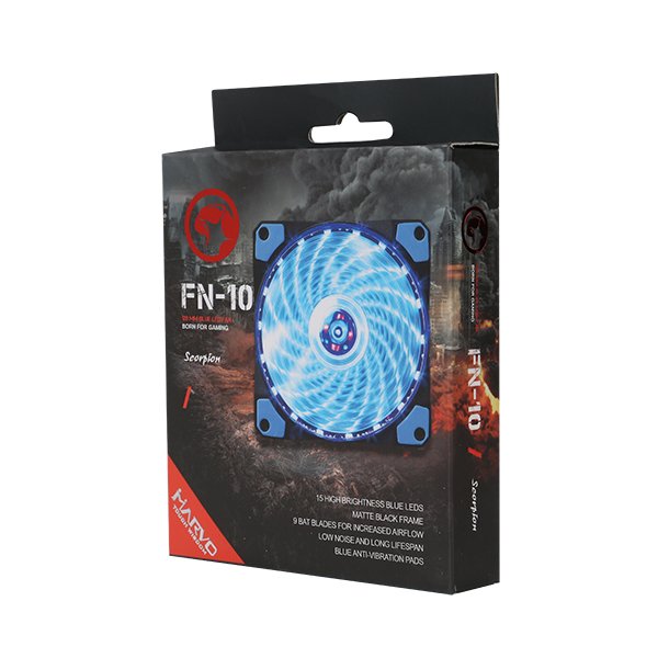 MARVO FN-10BL LED VENTILATOR ZA PC modre barve - Image 3