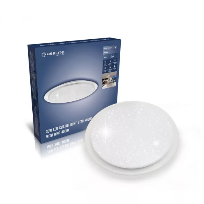 Asalite LED stropna svetilka LINDA 36W 4000K 3240 lumnov okrogla učinek - Image 5