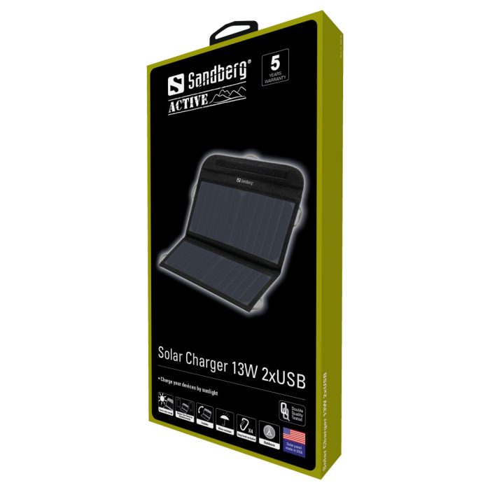 Sandberg solarni polnilnik 13W 2xUSB - slika 3