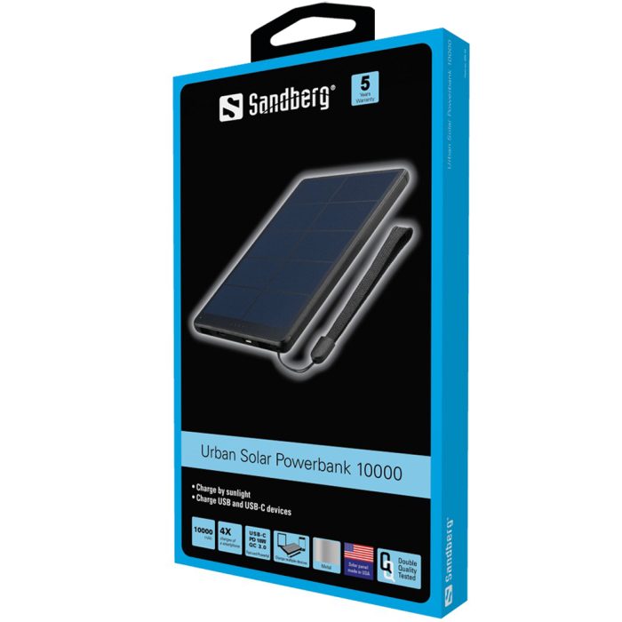 Sandberg Urban Solar Powerbank 10000 prenosna baterija - Image 3