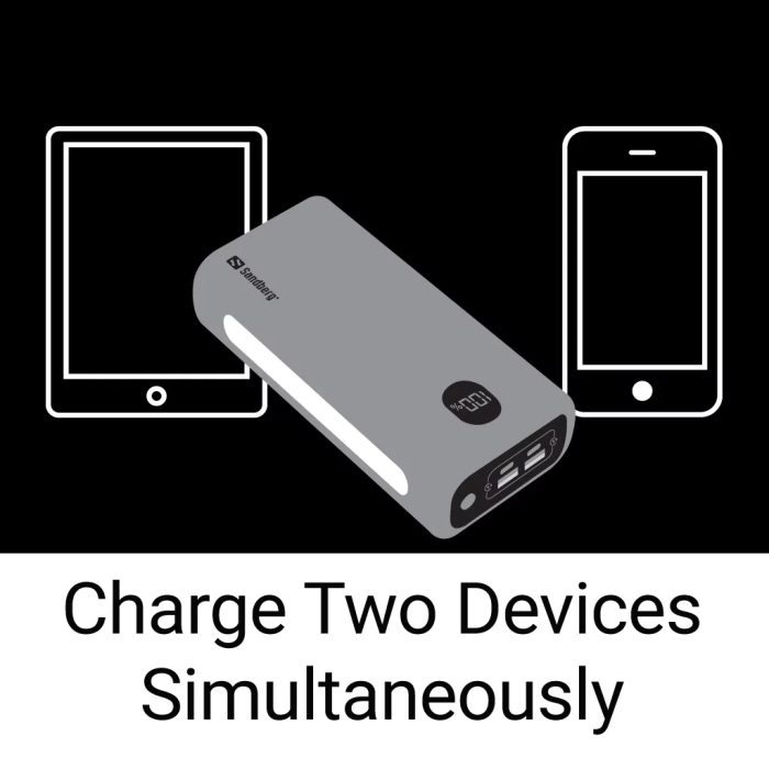 Sandberg Powerbank USB-C PowerDelivery 20W 30.000mAh prenosna polnilna baterija - slika 6
