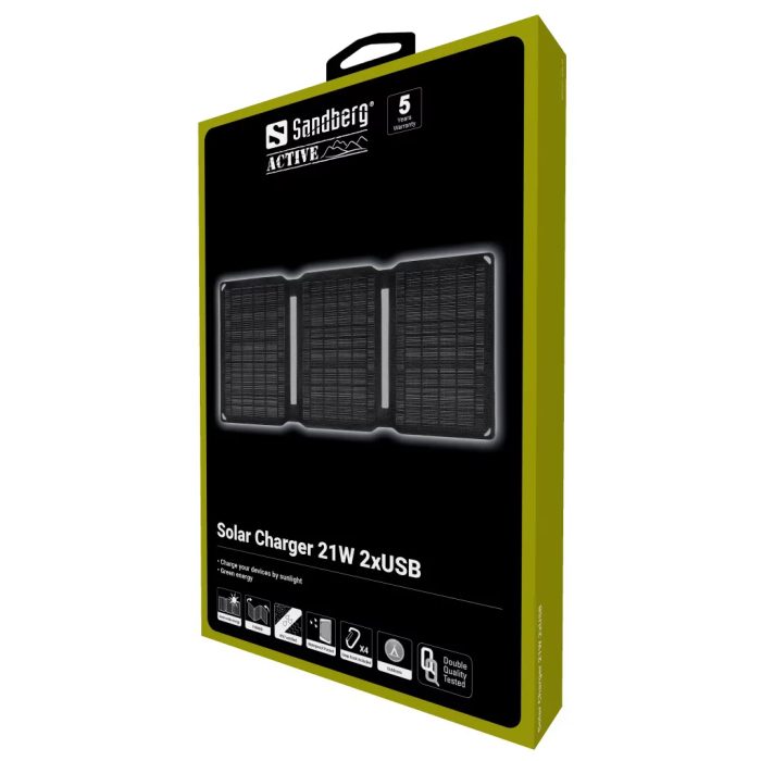 Sandberg solarni panel polnilnik 2x USB - 21W - slika 4