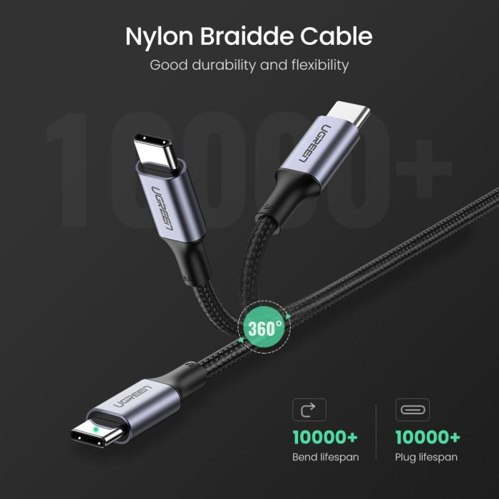 Ugreen 100W PD kabel USB-C 2m - polybag - Image 6
