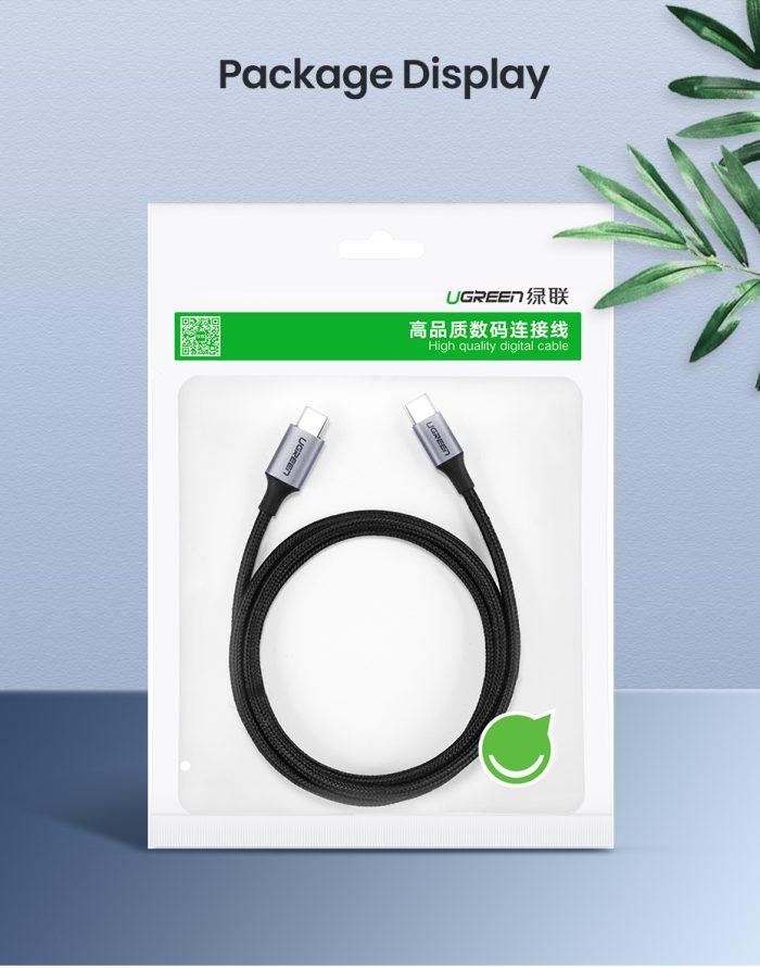 Ugreen 100W PD kabel USB-C 2m - polybag - Image 3
