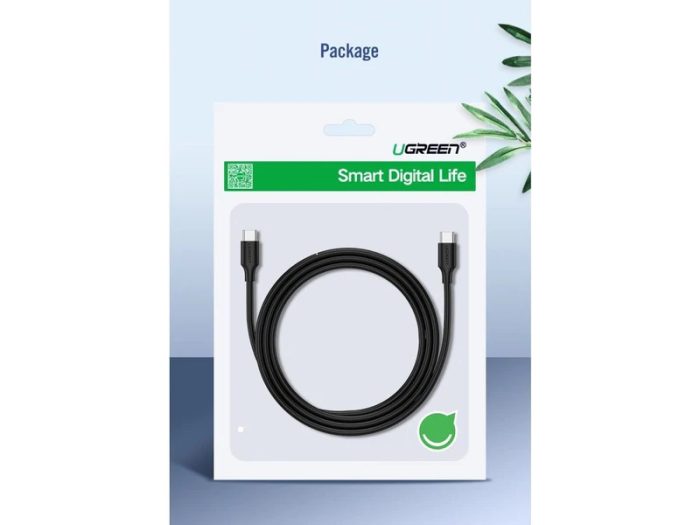 UGREEN USB-C 3.1 M/M Gen2 5A kabel 100W 1m (črn) - Image 3