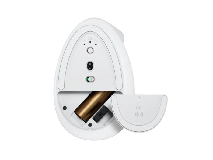 Logitech Miška Lift Vertical Ergonomic, bela - slika 3