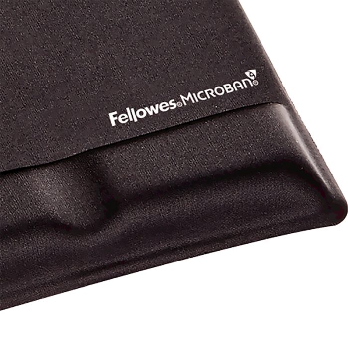 Fellowes Health-V Fabrik podloga za zapestje/miško, črna - Image 3