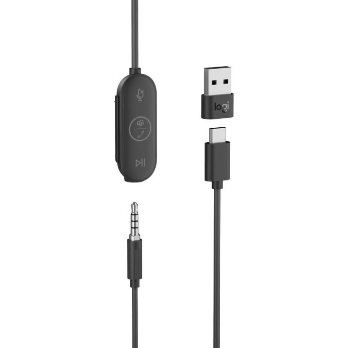 Logitech slušalke Zone žične Earbuds grafitna barva - Image 3