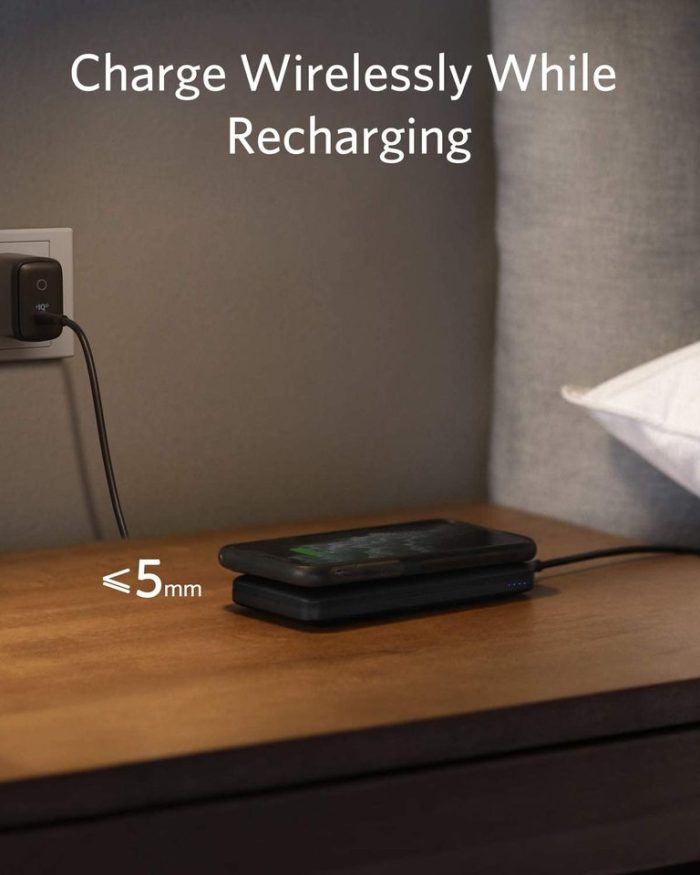 Anker Prenosna baterija PowerCore Wireless 10.000 mah z brezžičnim