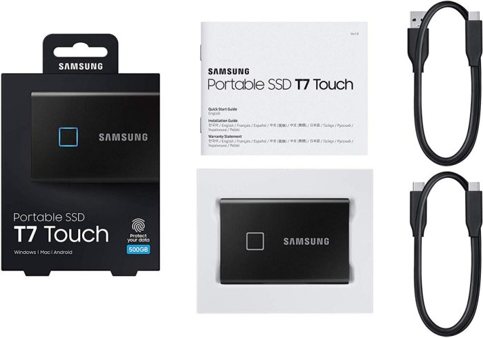 Samsung T7 Zunanji SSD 2TB Type-C USB 3.2 Gen2 V-NAND UASP, Samsung T7, črn - Image 4