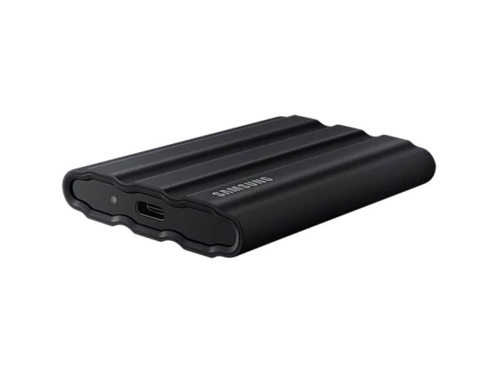 Samsung T7 Zunanji SSD 1TB Type-C USB 3.2 Gen2 NVMe, IP65, Shield, črn - Image 4