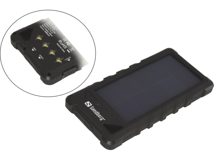 Sandberg Outdoor Solar Powerbank 16000 IP67 solarna prenosna baterija - Image 3