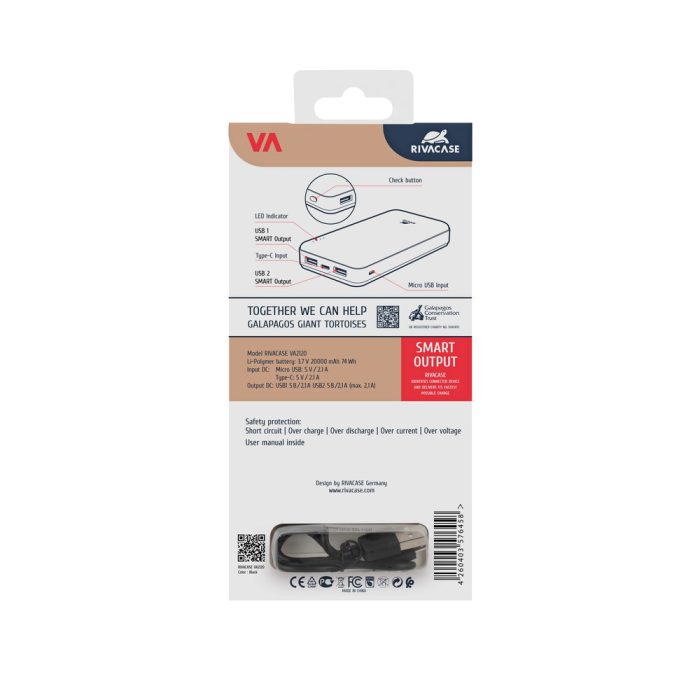 Rivacase VA2120 20000mAh prenosna baterija - slika 4