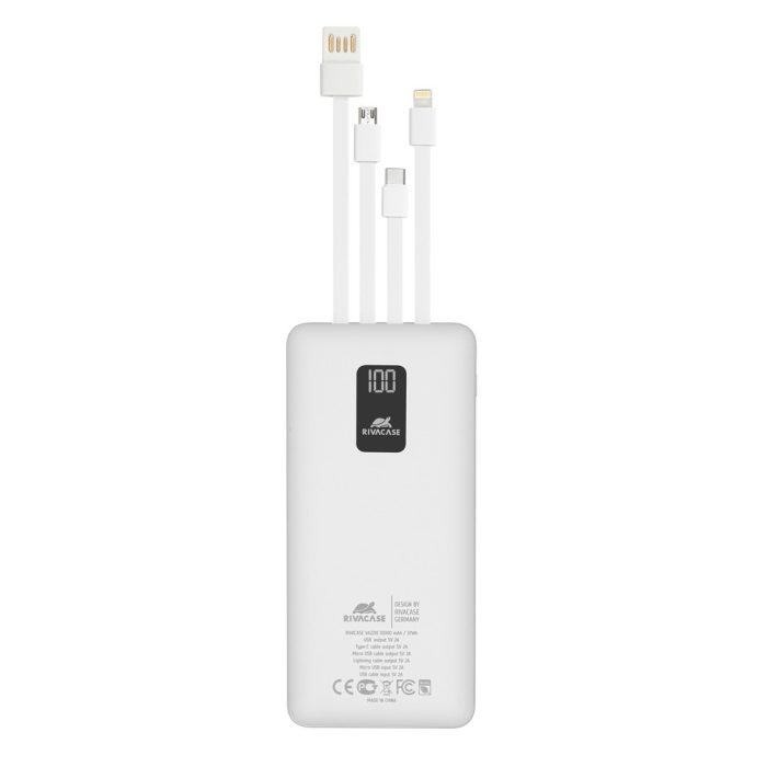 Rivacase VA2110 10000mAh  prenosna baterija s kabli - slika 5