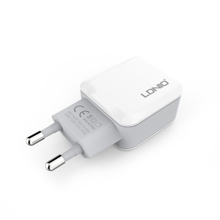 Adapter LDNIO A2202  220v 2xUSB 2,4A 12W bel - Image 5